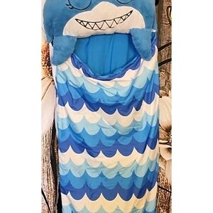 Happy Nappers Blue Shark 2-in-1 Pillow and Sleeping Sack.